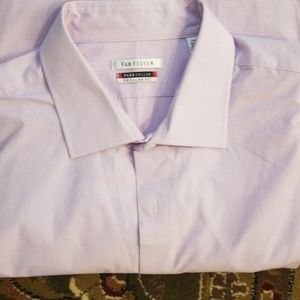 Van Huesen Lavender Flex-Collar Dress Shirt